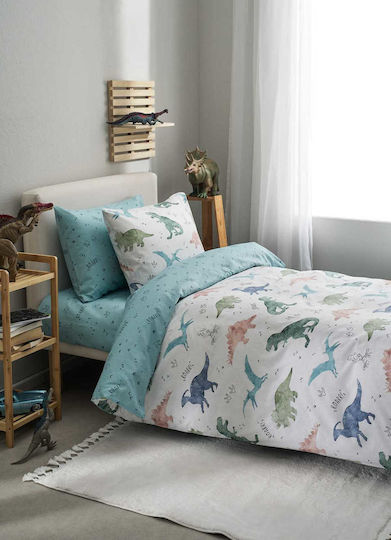 Vesta Home Σετ Σεντόνια Μονά Βαμβακερά Rex Multi 170x260cm 3τμχ