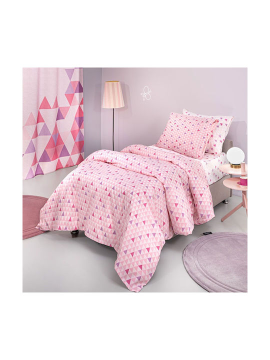Guy Laroche Σετ Σεντόνια Μονά Βαμβακερά Two 2 Twenty Fuchsia 165x250cm 3τμχ