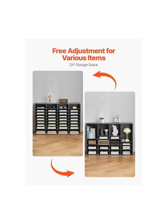 Grey Bookcase 99.7x30.5x68cm