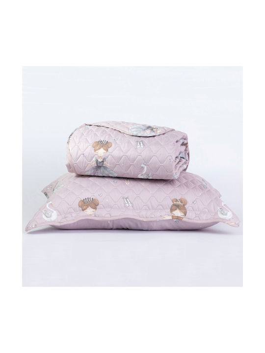Borea Sheet Set Single Cotton Odette Lila 160x250cm 3pcs