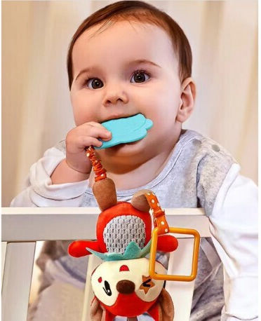 Lazarid Pendant Toy for Crib and Stroller with Teether for 0++ Months