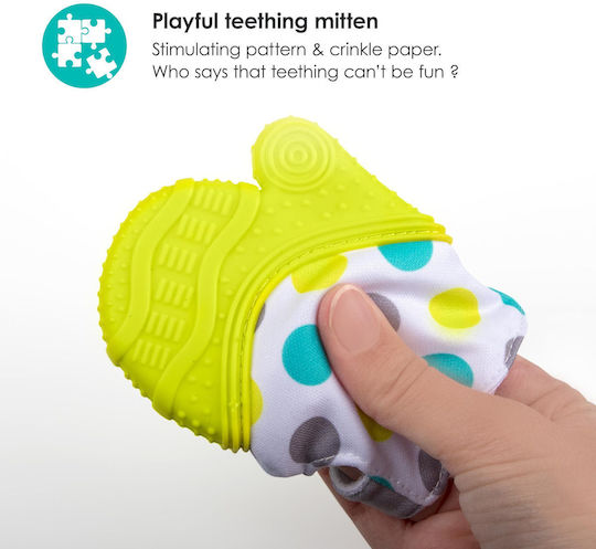 Bbluv Teething Glove made of Silicone for 3 m+ Lime