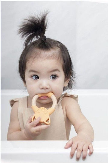 Nibbling Teether Ring for Teething from Wood for 3 Months+