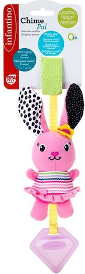 Infantino Rabbit Μασητικός Κρίκος Οδοντοφυΐας από Ύφασμα για 0 m+
