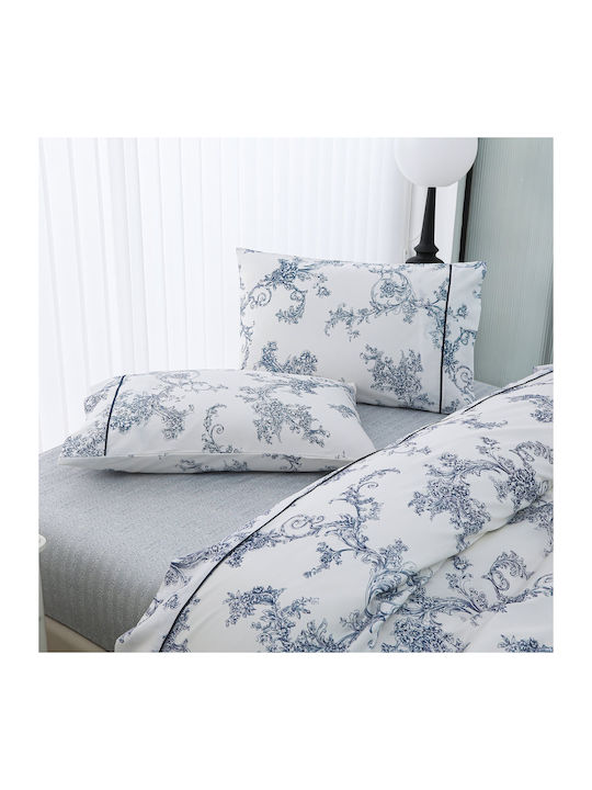Liolios Home Sheet Sets Queen 245x270cm. Light Blue 4pcs