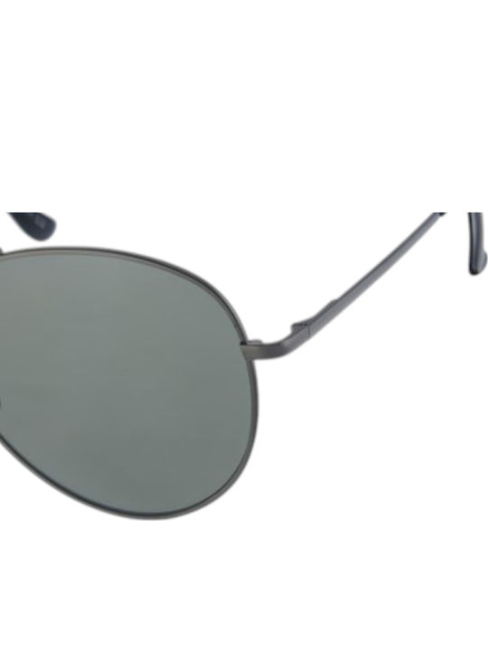 Paolo Moss Men's Sunglasses with Gray Metal Frame and Gray Lens 2013103471-g15