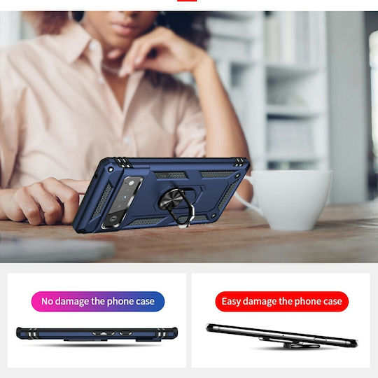 Magnetic Back Cover Silicon Albastru (Google Pixel 6 Pro)