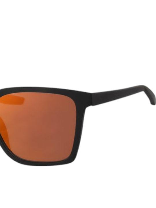 Paolo Moss Women's Sunglasses with Black Frame and Red Lens 2013071081