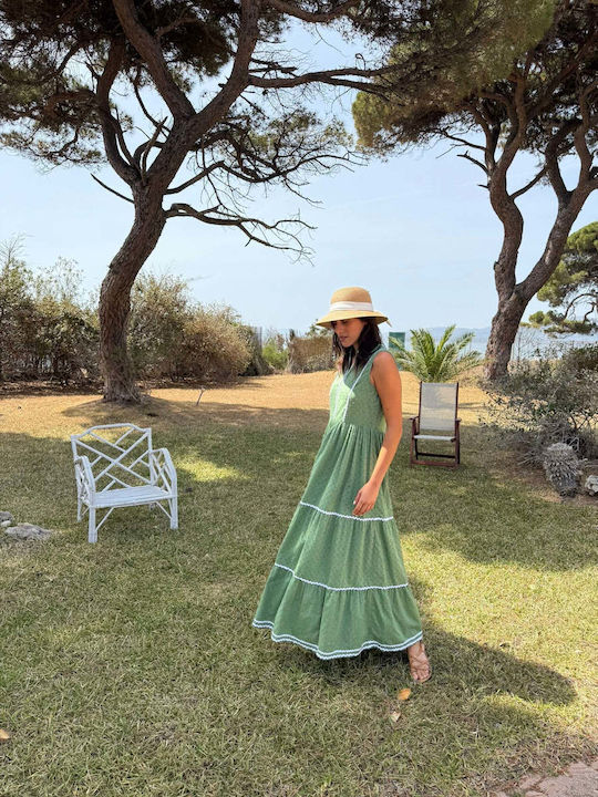 Sommer Maxi Kleid Khaki