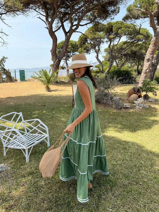 Sommer Maxi Kleid Khaki