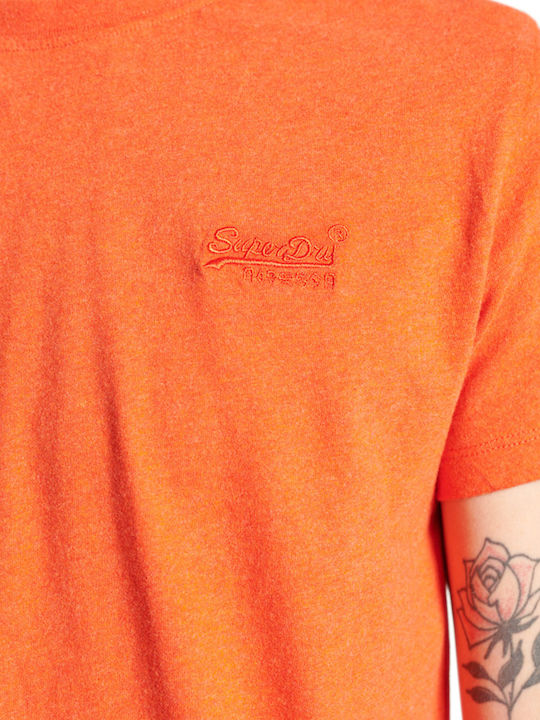 Embossed T-shirt Πορτοκαλί