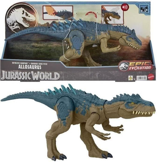 Φigură de acțiune Jurassic World Dinozaur Allosaurus cu Sunete pentru copii de 4+ ani ani 43cm cm