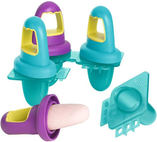 Nuk Multicolour Plastic Container For 6+ Months 4 Pieces