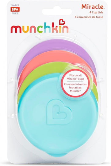 Munchkin Orange Miracle Silicone Lid 4 Pieces