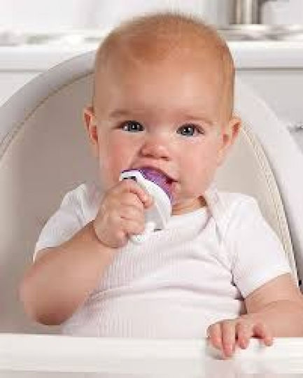 Munchkin Fabric Baby Mesh Feeder for 6+ months Light Blue