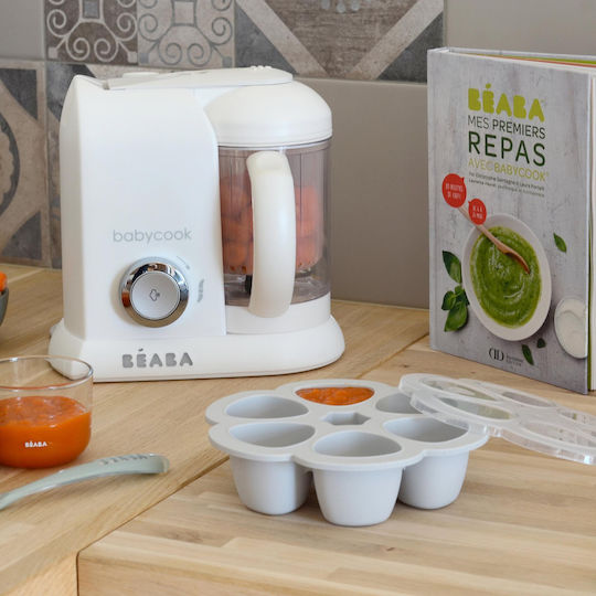 Beaba Gray Multiportii Silicone Container For 0+ Months