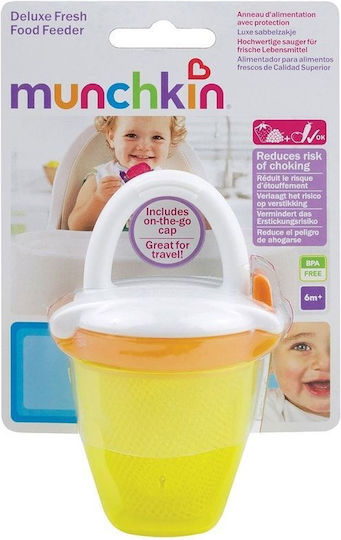 Munchkin Yellow Deluxe Fresh Fabric Mesh Feeder for 6+ Months