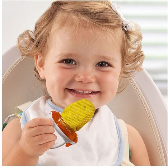 Munchkin Yellow Deluxe Fresh Fabric Mesh Feeder for 6+ Months