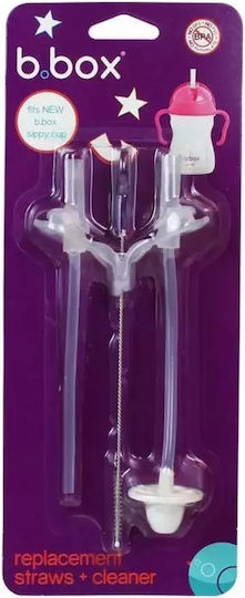 B.Box Silicone Baby Replacement Straw Sippy Cup for 6+ months Pink