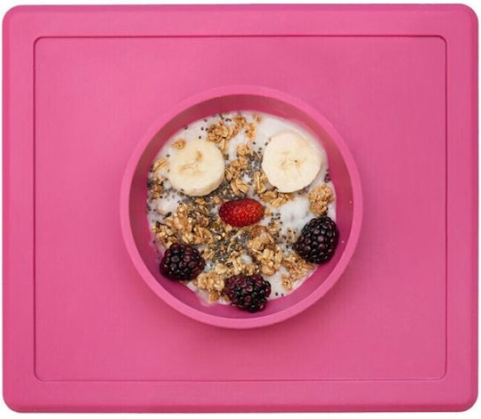 Ezpz Silicone Baby Tray Happy Bowl for 24+ months Pink