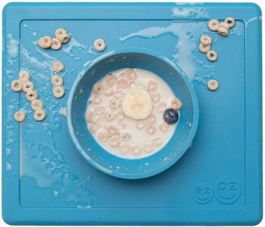 Ezpz Silicone Baby Tray Happy Bowl for 24+ months Blue