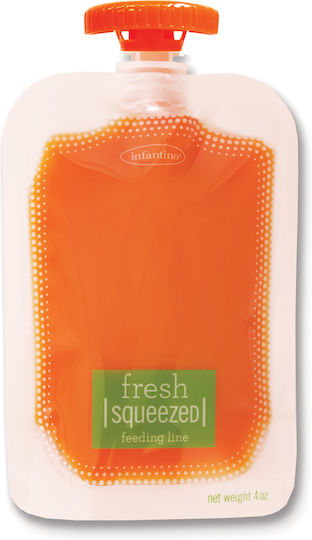 Infantino Plastic Baby Food Pouch Disposable Fruit for 4+ months 50pcs Transparent 930-208102-11