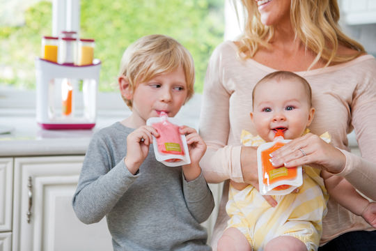 Infantino Plastic Baby Food Pouch Disposable Fruit for 4+ months 50pcs Transparent 930-208102-11