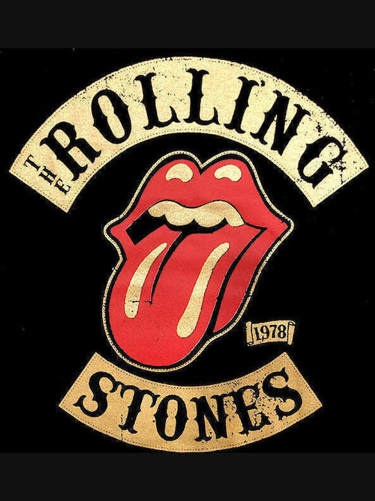 Rolling Stones Unisex T-shirt Βαμβακερό Μαύρο