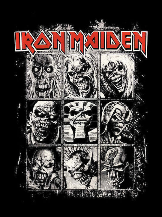 Iron Maiden Unisex T-shirt Βαμβακερό Μαύρο