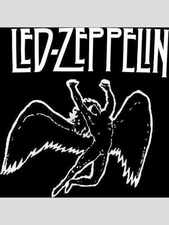 Led Zeppelin Unisex T-shirt Βαμβακερό Μαύρο