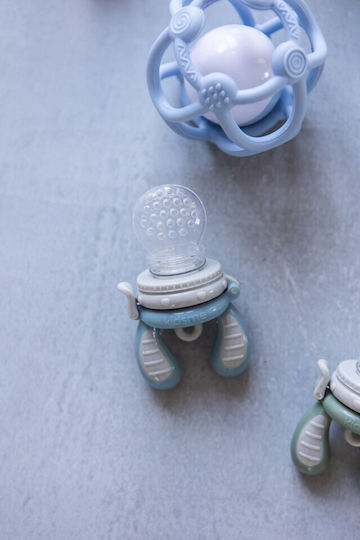 Kidsme Metal Baby Feeder for 6+ months Light Blue