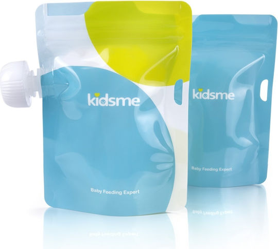 Kidsme Θήκη Τροφίμων Πολύχρωμη από Σιλικόνη για 4+ μηνών 2τμχ