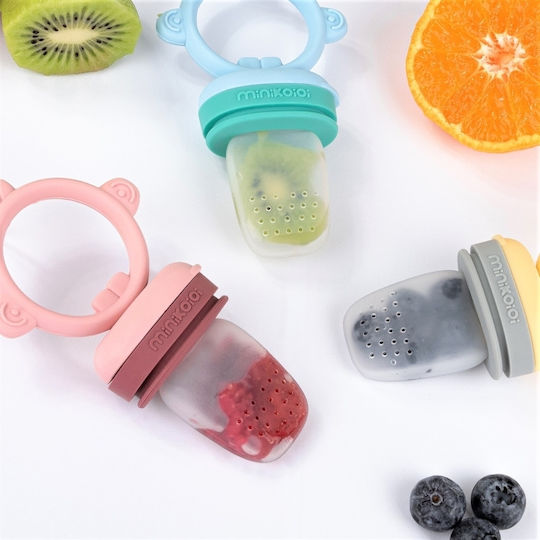 Minikoioi Silicone Baby Mesh Feeder Blue