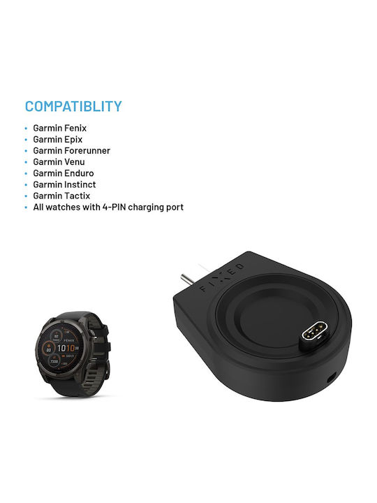 Fixed Φορτιστής για Powerstation Uni, Garmin Μαύρος