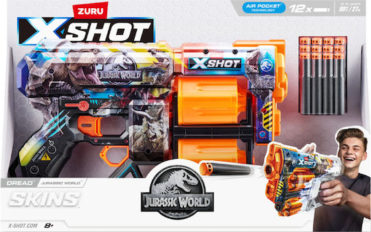 Zuru X-shot Skins Dread Series 1 Toy Guns with Foam Dart Bullets JURASSIC