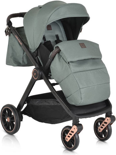 Cangaroo Macan Adjustable 3 in 1 Baby Stroller Suitable for Newborn Green 11kg
