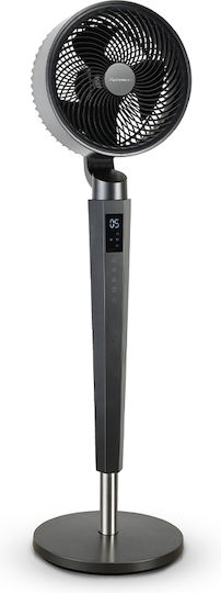 Rohnson Pedestal Fan 40W 23cm Diameter With Remote Control Black
