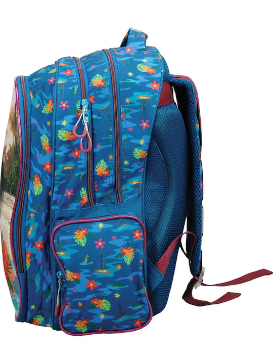 Gim Backpack School Bag Backpack Elementary, Elementary Multicolour with Water Bottle Holder 27Liters