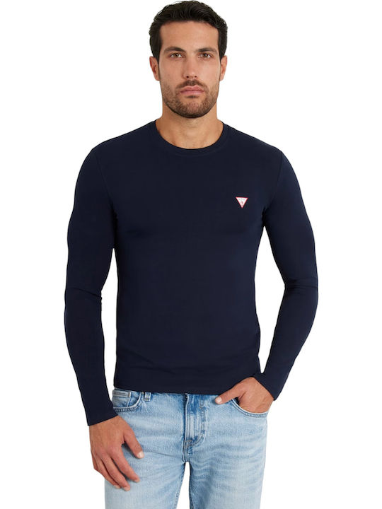 CORE Herrenbluse Langarm Marineblaue