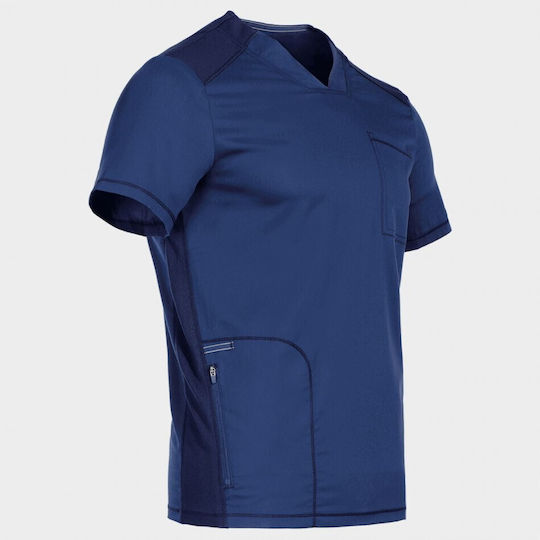 Cherokee WWE603 Men's Navy Blue Medical Blouse