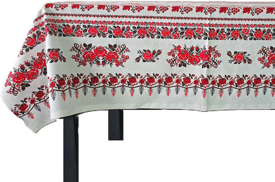 Kotonia Home Față de masă Din Bumbac Set Rustic 150x160cm