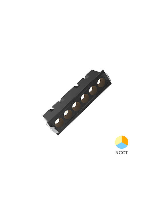 Braytron Παραλληλόγραμμο Χωνευτό Σποτ Μαύρο 16.3x4.1εκ. 1τμχ Braytron Παραλληλόγραμμο Χωνευτό Σποτ Μαύρο 16.3x4.1εκ. 1τμχ