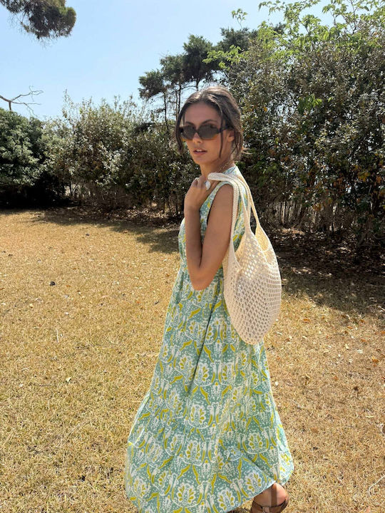 Sommer Midi Kleid Bay Leaf Mint