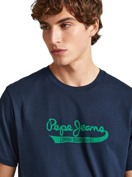 T-shirt Navy Μπλε