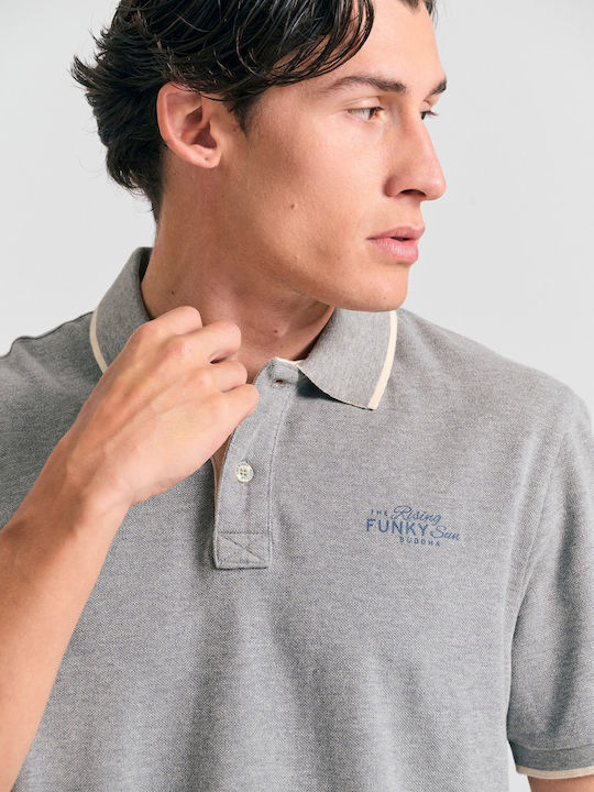 Polo Short Sleeve Gray Blouse