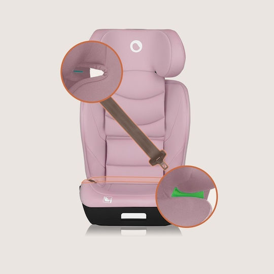 Lionelo Neal Καθισματάκι Αυτοκινήτου High-back Booster i-Size με Isofix Pink Lilac