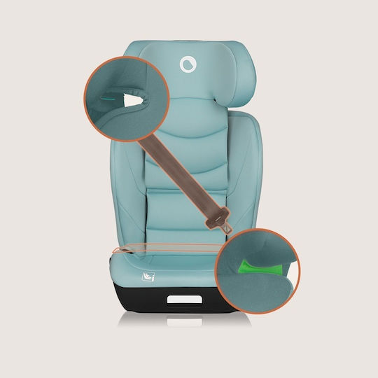 Lionelo Neal Baby Car Seat High-back Booster i-Size with Isofix Green Turquoise