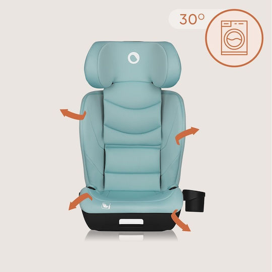 Lionelo Neal Baby Car Seat High-back Booster i-Size with Isofix Green Turquoise