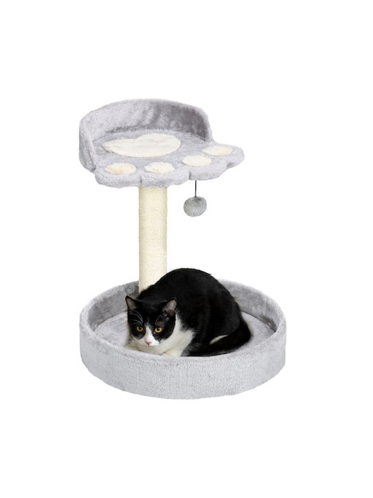 Pawhut Cat Scratching Post Poles Gray Ceiling 41x41x44cm