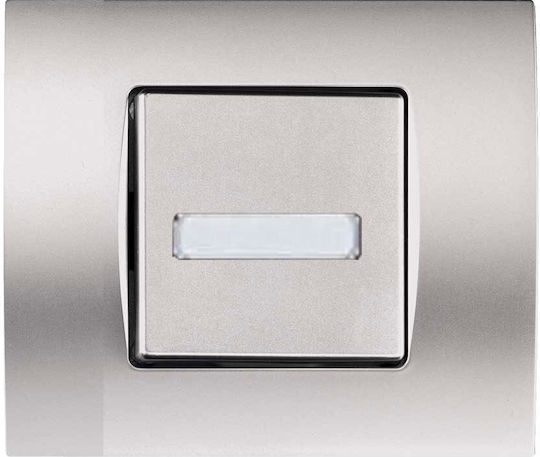 Arcada Chrome Μπουτόν Επιγραφή Φως 12v